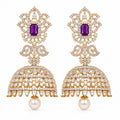 Amethyst Crystal Jhumka Earrings
