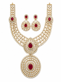 Ruby Bridal Necklace Set