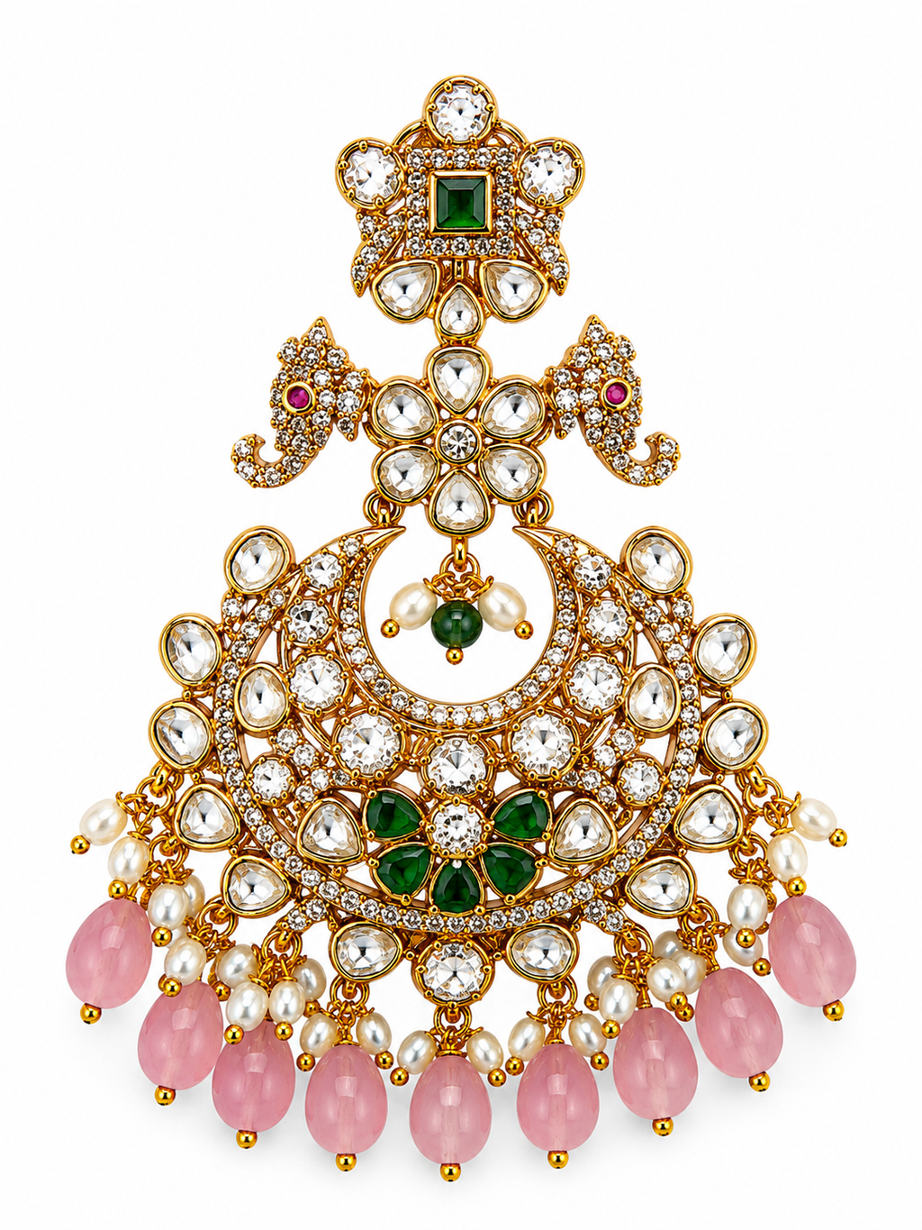 Pastel Chandbali Earrings